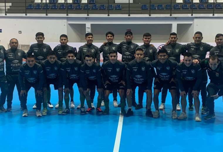 Los integrantes de la selección boliviana sub-17. Foto: Comisión Futsal Bolivia