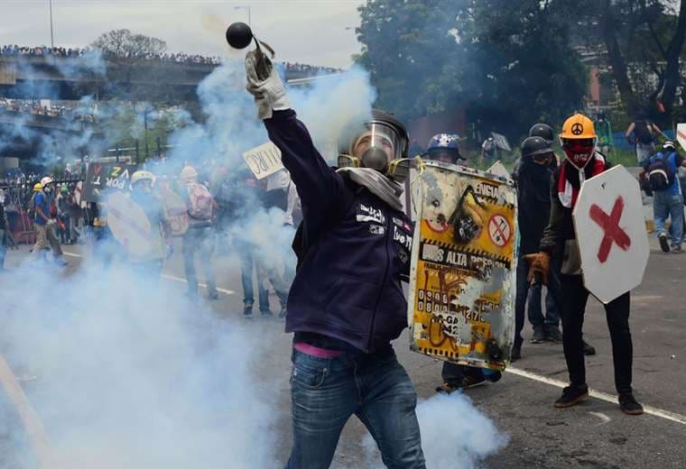 Las protestas en Caracas en 2017