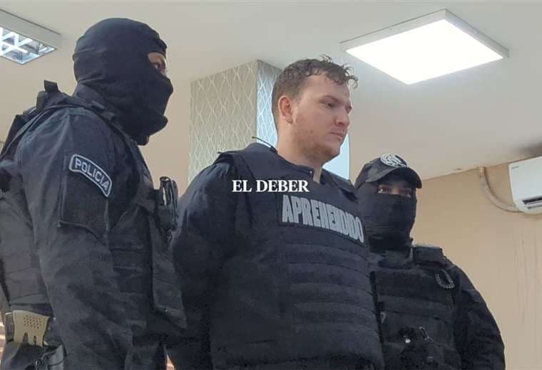 La Policía presentó al autor confeso/Foto: Jorge Gutiérrez.