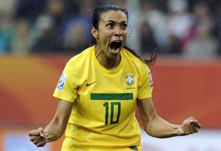 Marta es la principal referente del fútbol femenino brasileño. Foto: Internet