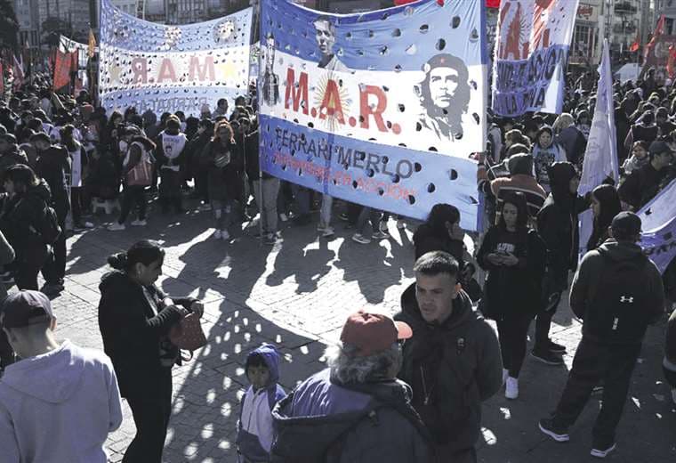 Protesta contra las elecciones primarias en Argentina /Foto: AFP