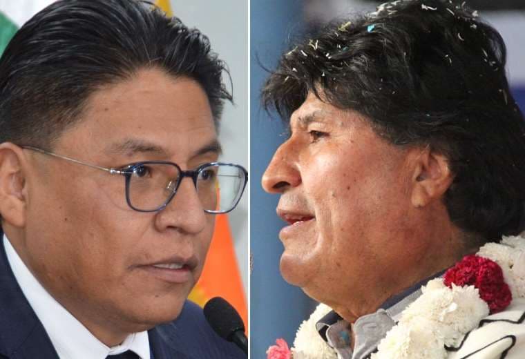 Iván Lima y Evo Morales. Fotos: RRSS.