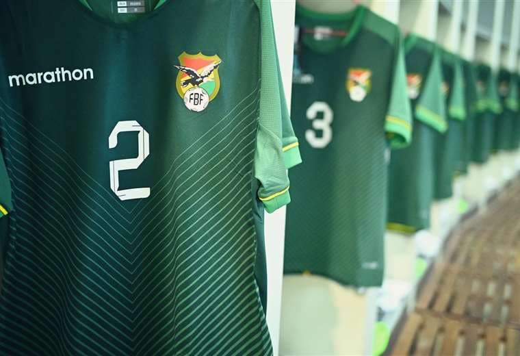 Camisetas de la Selección de Bolivia. FBF