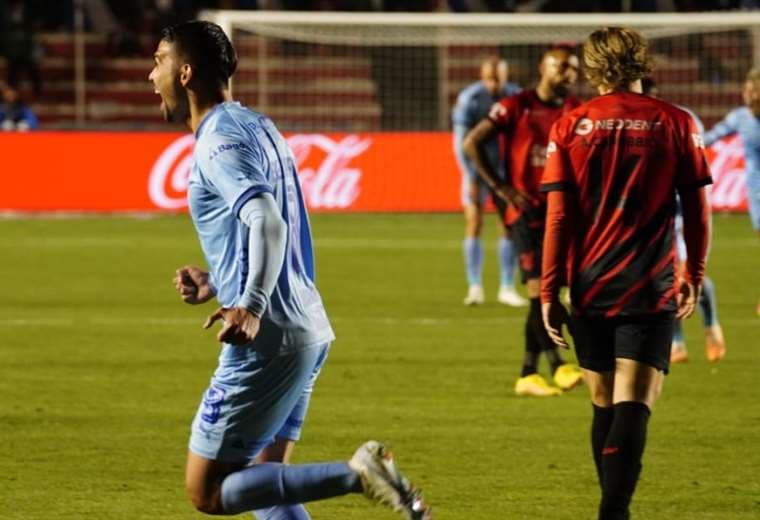 Diego Bejarano marcó un gol en la ida para Bolívar. Foto: APG Noticias