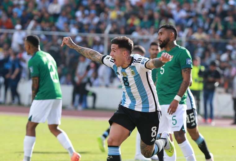 Imagen del partido entre Bolivia y Argentina