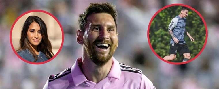 Sin barba aparece Messi en sus entrenamientos