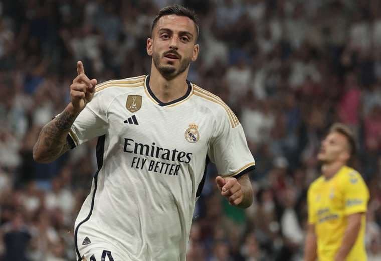 Joselu convirtió el segundo gol del Real Madrid. Foto: AFP
