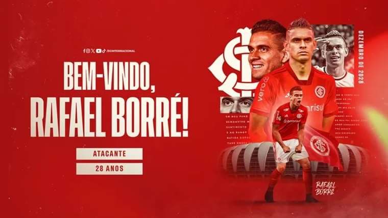 Bienvenida a Rafael Santos Borré al Inter