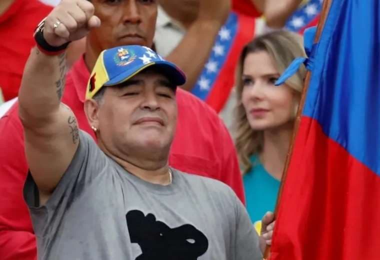 Diego Maradona tuvo estrecha relación con Venezuela. Foto: Internet