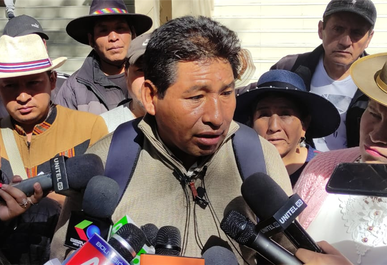 Ponciano Santos, ejecutivo de la Csutcb del ala evista. Foto. William Zola 