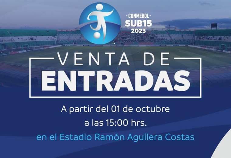 Comenzó la venta de entradas para el Sudamericano Sub-15