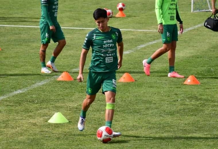 Miguel Terceros durante su primer día de trabajo en la Verde. Foto: APG Noticias