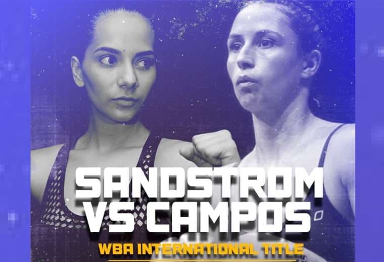 La boxeadora boliviana Camila Campos viajó en busca del Título Intercontinental de la WBA 