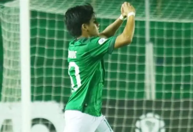 Jesús Maraude anotó el primer gol de Bolivia ante Colombia. Foto: Álvaro Durán