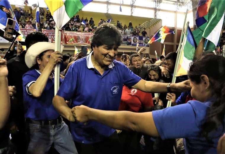 Evo Morales se reunió con sus bases en Sacaba/Foto: Los Tiempos