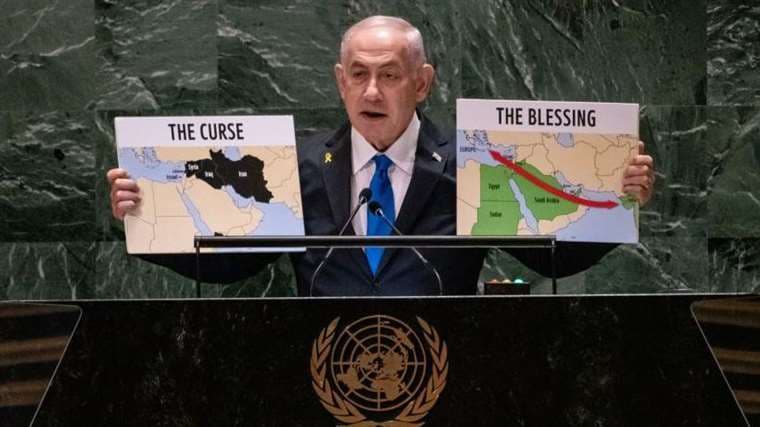 Cómo es el nuevo mapa de Medio Oriente que imagina Israel