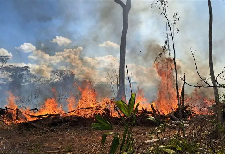 El fuego ingresa al parque Noel Kempff 
 y piden apoyo para sofocar los incendios en el Madidi