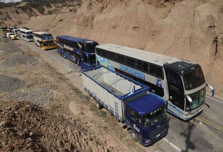 Bloqueo del evismo en Parotani (Cochabamba)/Foto: APG Noticias