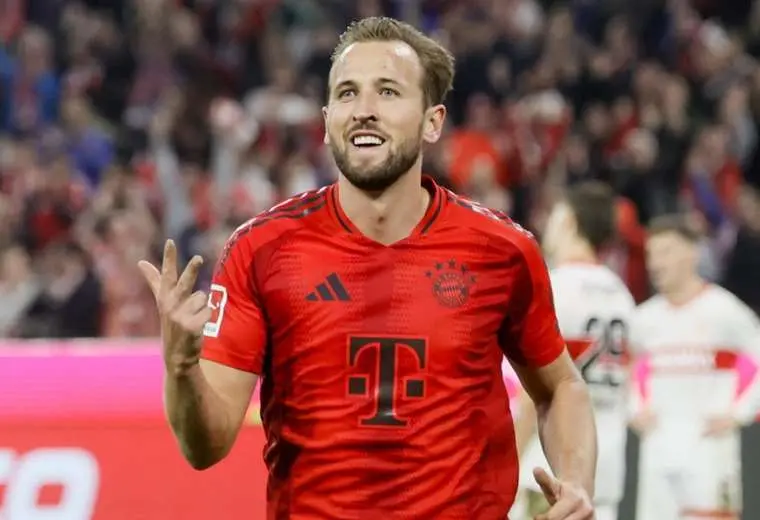 Harry Kane lideró la goleada (4-0) del Bayern Múnich sobre el Stuttgart