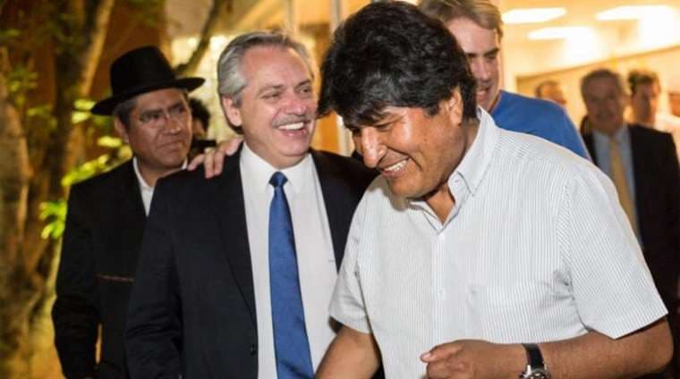 Evo Morales junto a Alberto Fernández | Archivo