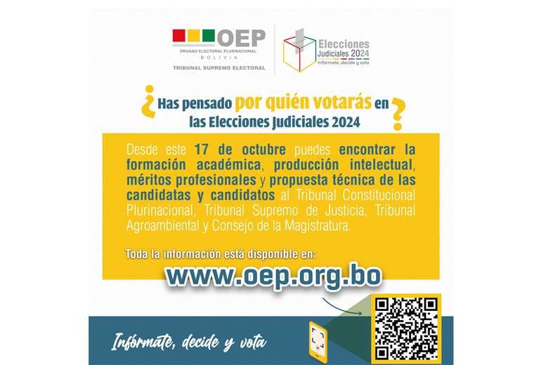 Conoce cómo será la difusión de méritos de las candidatas y candidatos para las Elecciones Judiciales 2024