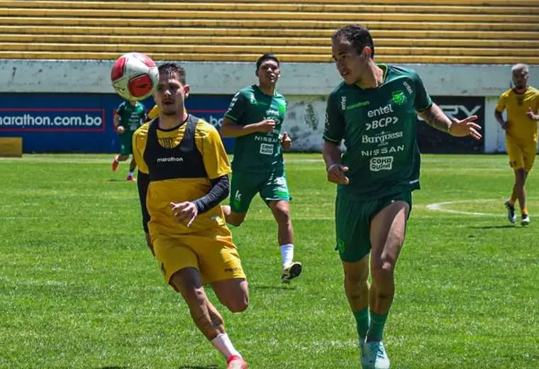 Los jugadores de la Verde que no viajaron a Ecuador disputaron un amistoso ante The Strongest