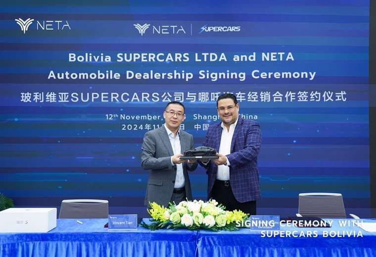 NETA firma acuerdo con Supercars para revolucionar el mercado de vehículos eléctricos en Bolivia 