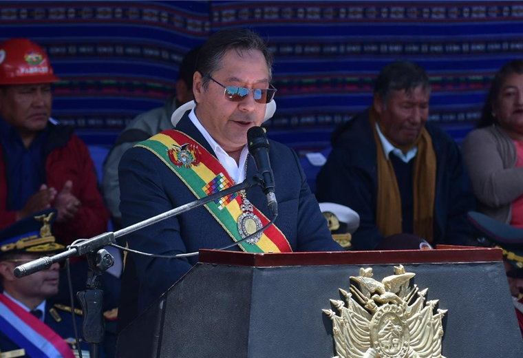 Luis Arce, presidente del Estado Plurinacional de Bolivia. Foto. APG