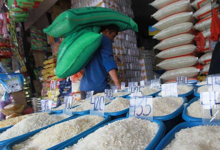 El precio del quintal de arroz llega hasta Bs 500/Foto: Ricardo Montero