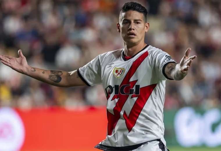 James Rodríguez lleva cuatro meses en el Rayo Vallecano. Foto: Internet 