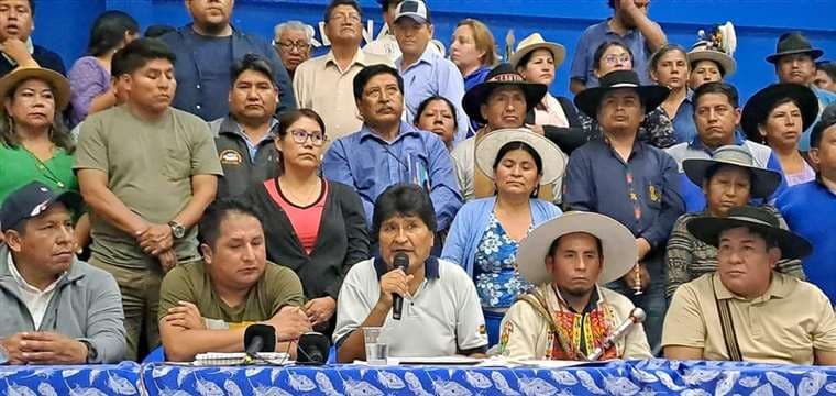 La reunión nacional del MAS en Lauca Ñ, este lunes