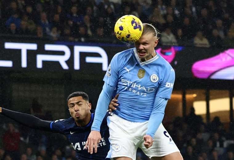 Esta vez, Haaland no pudo anotar para el Manchester City. Foto: AFP