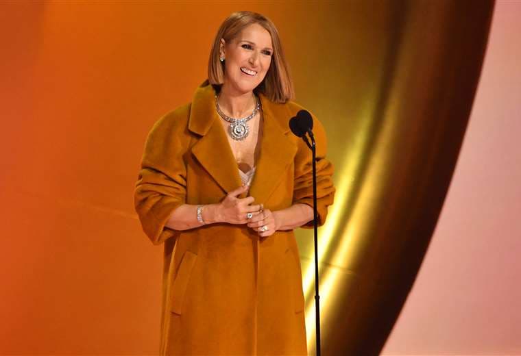 Celine Dion presentó el premio Álbum del año en los Grammy 2024 / AFP