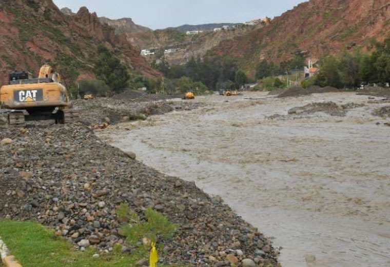 Crecida de ríos en La Paz. Foto: Alcaldía