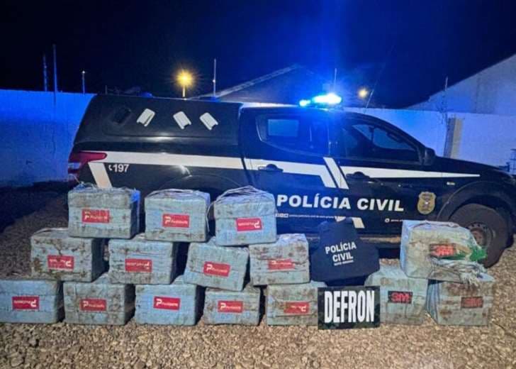 Droga secuestrada en la frontera de Brasil