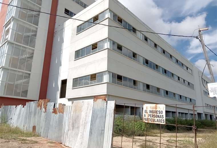 Hospital oncológico en construcción en Tarija /Foto: David Maygua