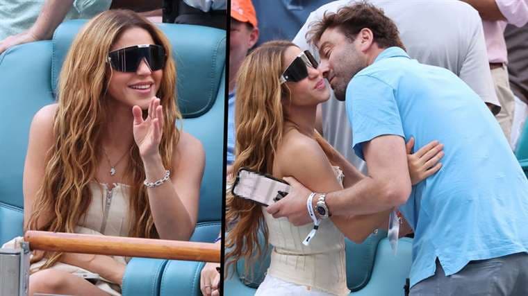 El misterioso hombre que besó a Shakira en juego de tenis