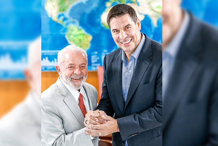 Marcelo Claure se reunió con el presidente de Brasil, Lula da Silva