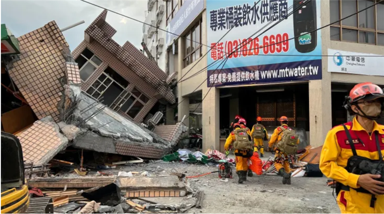 Terremoto en Taiwán. Foto: AP