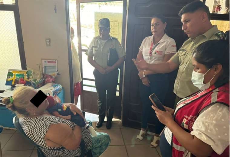 Rescataron a un bebé que fue 'regalado' a una enfermera en Montero/Foto: Felcc
