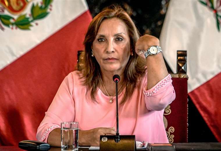 Dina Boluarte, presidenta de Perú. Foto: AFP