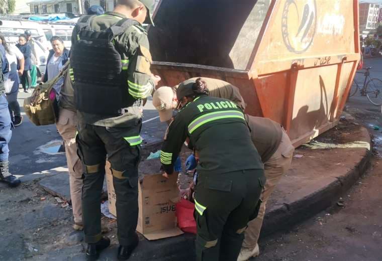 Encontraron a un feto dentro de un basurero, en Cochabamba. Foto: H. Aillón