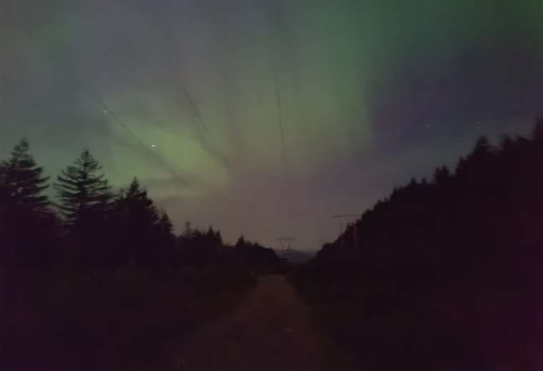 Desde Squasmi, Vancouver, Canadá, así se ve la aurora boreal/ Foto: Aitor Ijurko