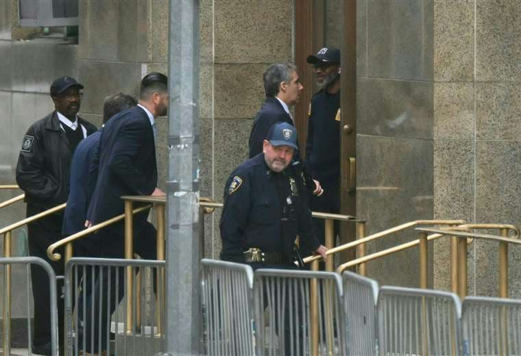 El exabogado de Trump, Michael Cohen, llega al Tribunal Penal de Manhattan / AFP