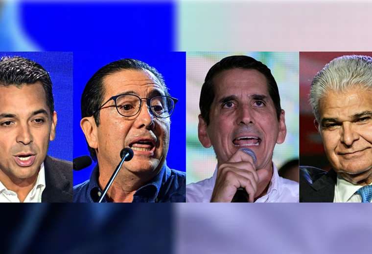 Cuatro candidatos presidenciales para las elecciones en Panamá / AFP