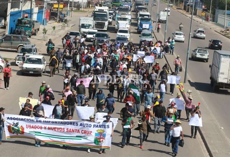Marcha de protesta en El Alto /Foto: APG Noticias