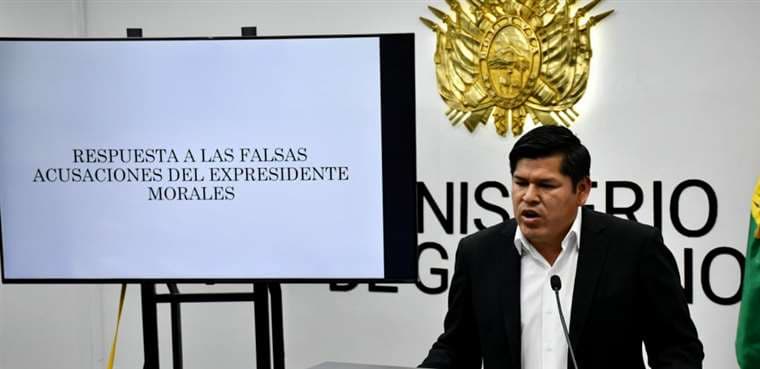 El viceministro Jaime Mamani respondió a las acusaciones de Evo Morales. Foto APG