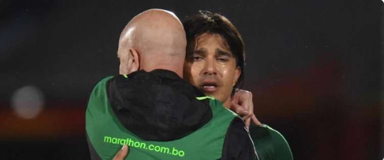 Zago y Martins en el último partido del Matador con la Verde. Foto: Internet