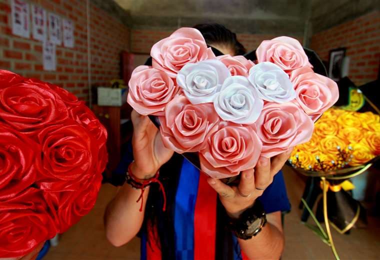 Las ‘rosas eternas’ que causaron furor en la Exponorte 2024 / Foto: Ricardo Montero