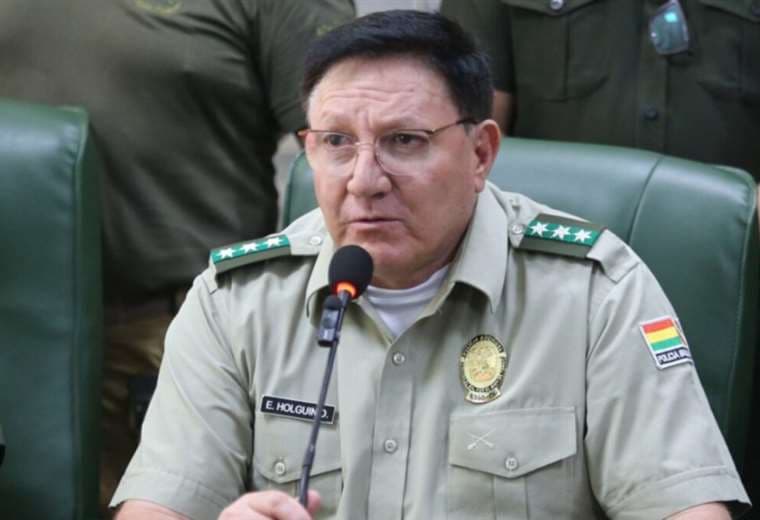 Erick Holguín, comandante de la Policía en Santa Cruz/Foto: Archivo